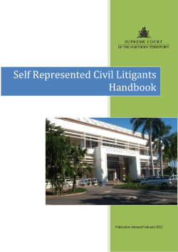 Self Represented Civil Litigants Handbook