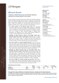 Mineral Sands - Base Resources