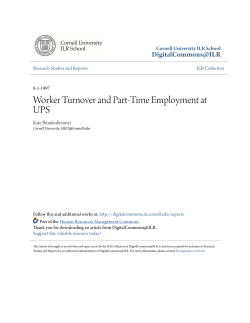 Worker Turnover and Part