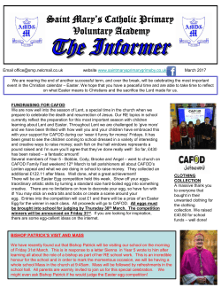 Saint Mary`s Catholic Primary School