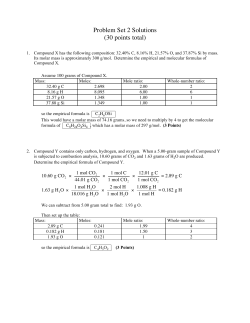 Problem Set 2 Solutions (30 points total)