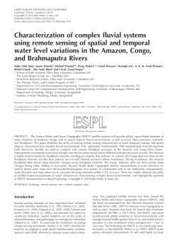 Characterization of complex fluvial systems using remote sensing of