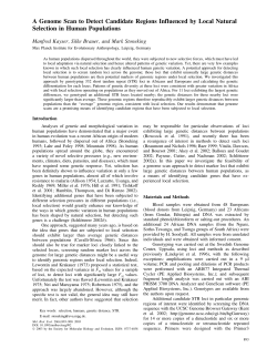A Genome Scan to Detect Candidate Regions Influenced by Local