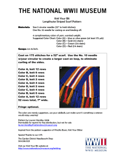 Knit Your Bit Lengthwise Striped Scarf Pattern