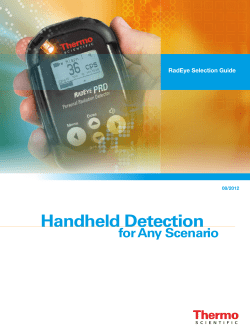 RadEye Selection Guide - Thermo Fisher Scientific