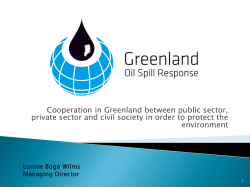 Cooperation in Greenland between public sector