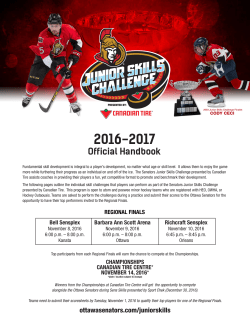 Official Handbook - Canadian Tire Centre