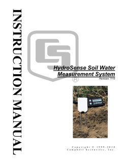 HydroSense Soil Water Measurement System