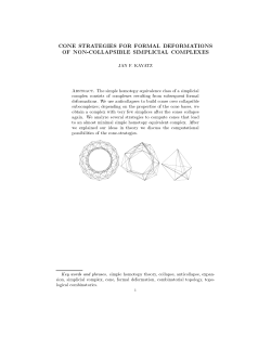 cone strategies for formal deformations of non