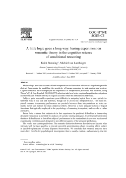 A little logic goes a long way: basing experiment on