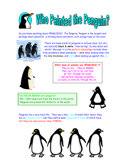 Do you know anything about PENGUINS? The Emperor Penguin is