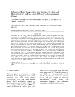 Influence of Body Composition, Oral Contraceptive Use, and