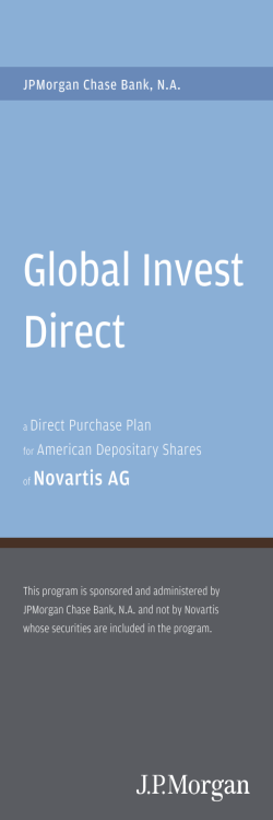 Novartis Direct Purchase Plan Brochure (PDF Format)