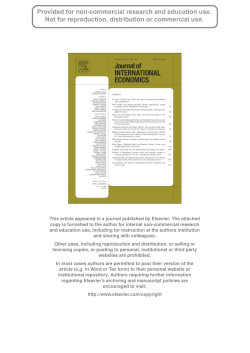 Article Head et Mayer - Paris School of Economics