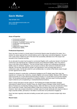 Gavin Walker - Axiom Advocates