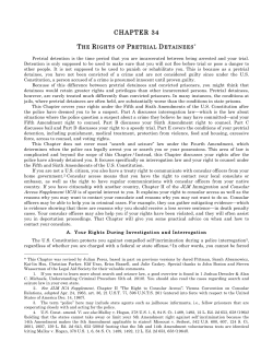 34. The Rights of Pretrial Detainees