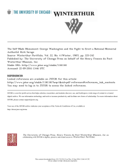 The Self-Made Monument: George Washington and the Fight to