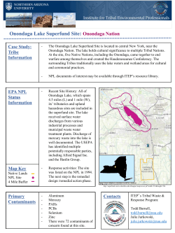 Onondaga Lake Superfund Site: Onondaga Nation