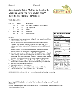 Spiced Apple Raisin Muffins by One Earth