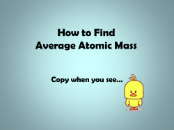 How to Find Average Atomic Mass