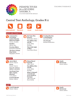 Central Text Anthology, Grades K-2