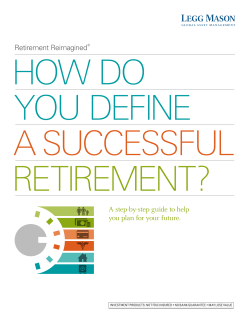 how do you define a successful retirement?