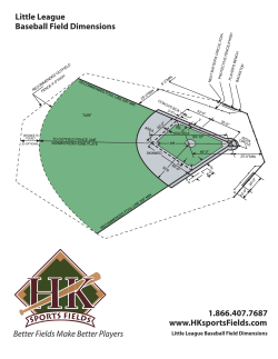 Little League Baseball Field Dimensions