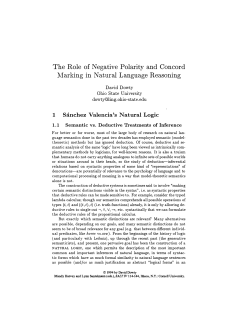 The Role of Negative Polarity and Concord Marking in Natural