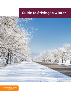 Guide to driving in winter