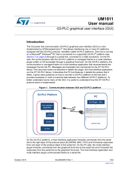 G3-PLC graphical user interface (GUI)