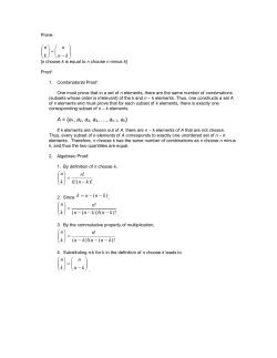 n C k = n C (n-k)