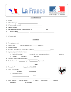 General Information 1. Capital: 2. Official language: 3. Official name