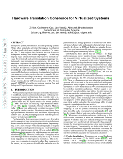 Hardware Translation Coherence for Virtualized Systems