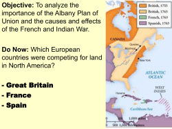 importance of the Albany Plan of Union and the causes
