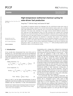 High-temperature isothermal chemical cycling for solar