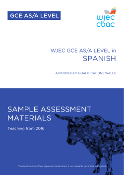 spanish sample assessment materials