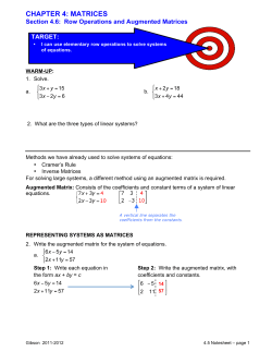 4.6 Notesheet