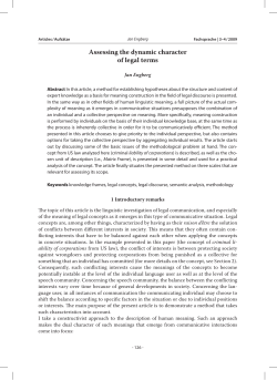 Assessing the dynamic character of legal terms