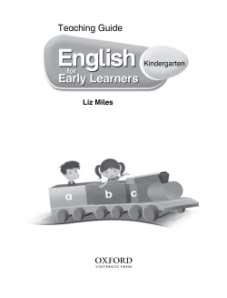 Kindergarten Teaching Guide