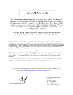 Saving + Spending - Chicago Humanities Festival