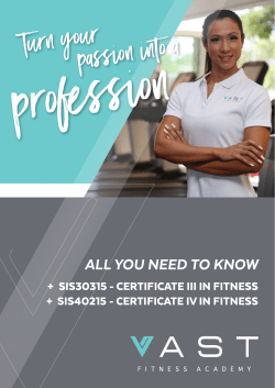 Now - Vast Fitness Academy