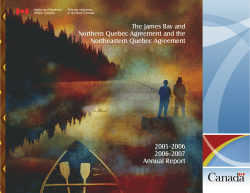 The James Bay and Northern Quebec Agreement