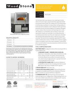 FIRE DECK 6045 - Wood Stone Corporation