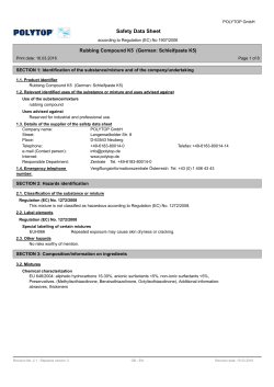 Safety Data Sheet - DKS Technik GmbH