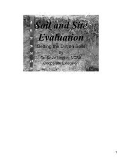 Intro soils - Environmental Health Section