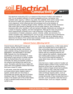 Inherent Factors Affecting Soil EC