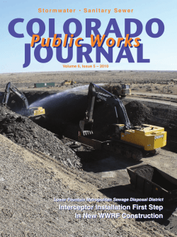 Interceptor Installation First Step In New WWRF Construction