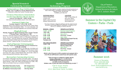 Summer in the Capital City - Trenton