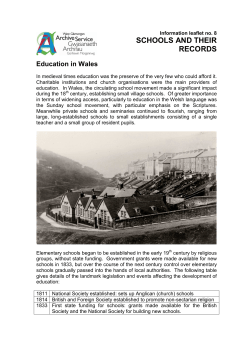 8 Schools and their records - City and County of Swansea