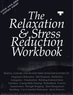 Session 4 - Relaxation and Stress Reduction